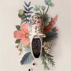 Keds x Rifle Paper Co Embroidered Herb Garden Champion Sneakers size 6